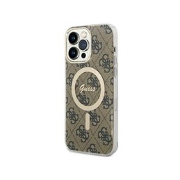 Guess iPhone 14 Pro Max brown hardcase 4G MagSafe