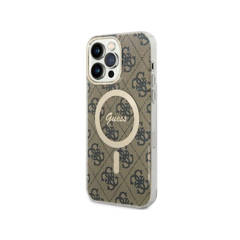 Guess iPhone 14 Pro Max brown hardcase 4G MagSafe Guess iPhone 14 Pro Max brown hardcase 4G MagSafe