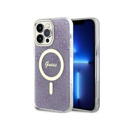 Guess iPhone 14 Pro Max purple hardcase 4G MagSafe