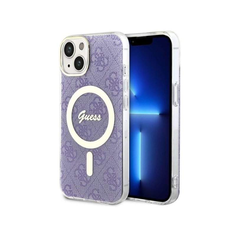 Guess iPhone 13/14/15 purple hardcase 4G MagSafe Guess iPhone 13/14/15 purple hardcase 4G MagSafe