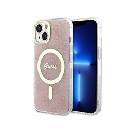Guess iPhone 14 Plus/15 Plus pink hardcase 4G MagSafe