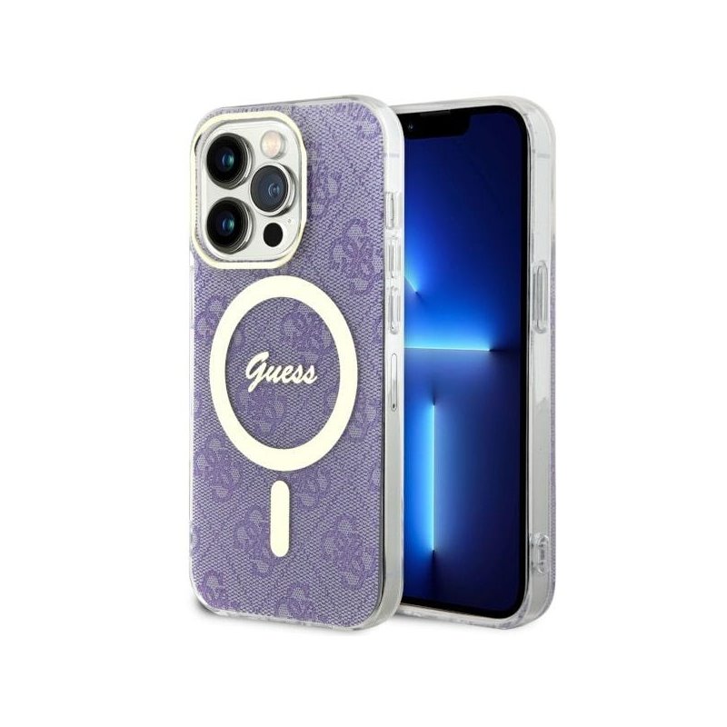 Guess iPhone 14 Pro purple hardcase 4G MagSafe Guess iPhone 14 Pro purple hardcase 4G MagSafe
