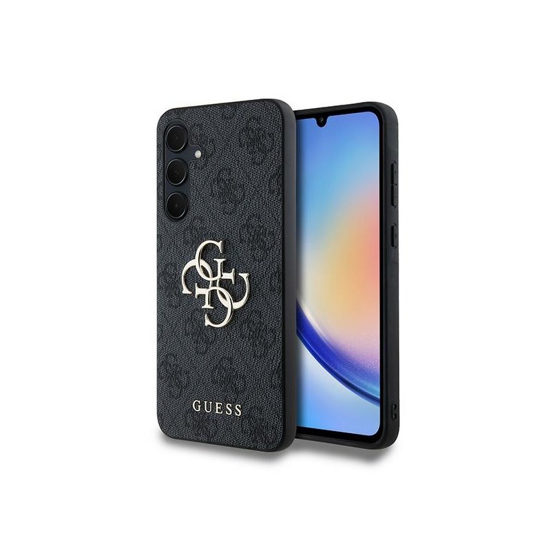 Guess Samsung Galaxy A35 black hardcase 4G Big Metal Logo