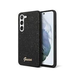 Guess Samsung Galaxy S24 black hardcase Glitter Script