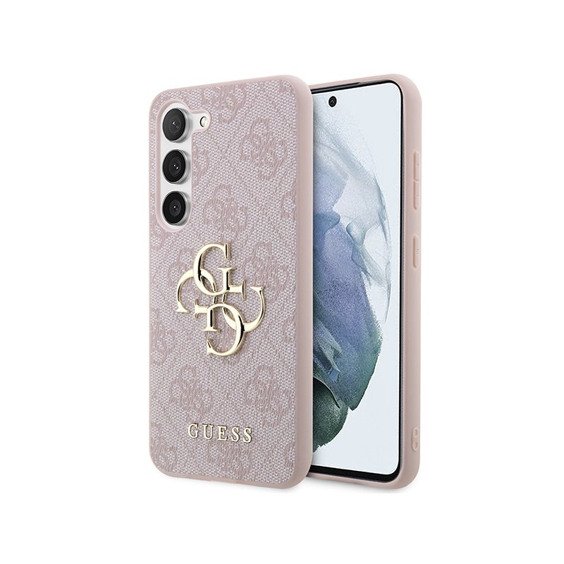 Guess Samsung Galaxy S23 pink hardcase 4G Big Metal Logo Guess Samsung Galaxy S23 pink hardcase 4G Big Metal Logo