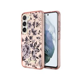 Guess Samsung Galaxy S23+ pink hardcase Flower Collection