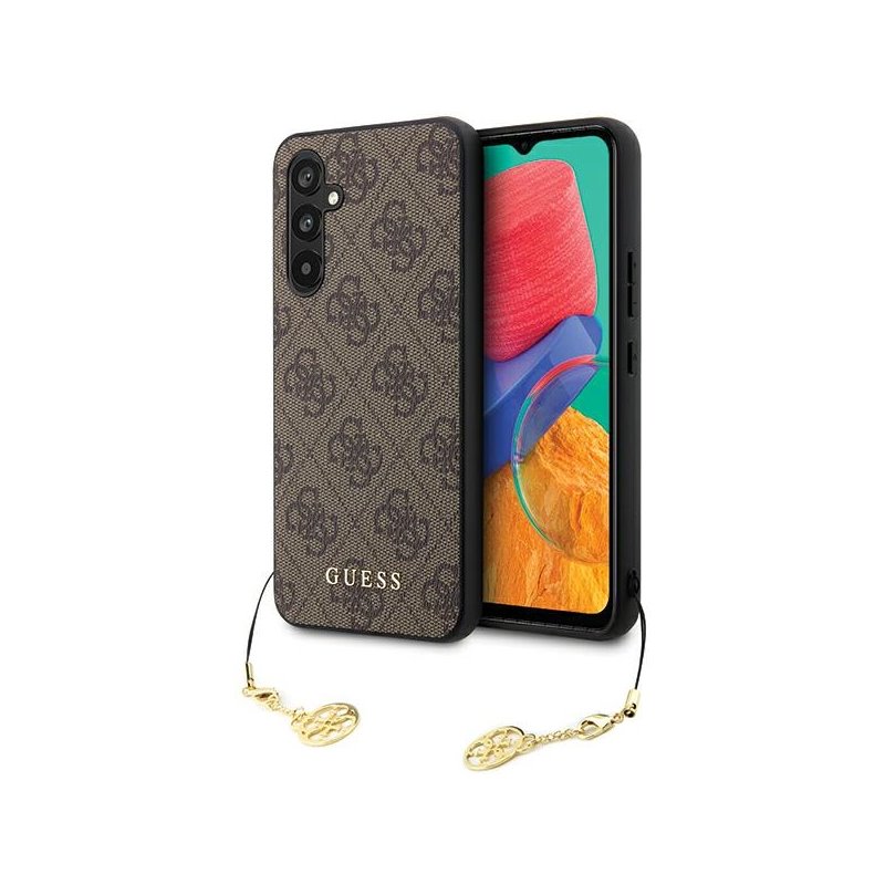 Guess Samsung Galaxy S23 FE brown hardcase 4G Charms Collection