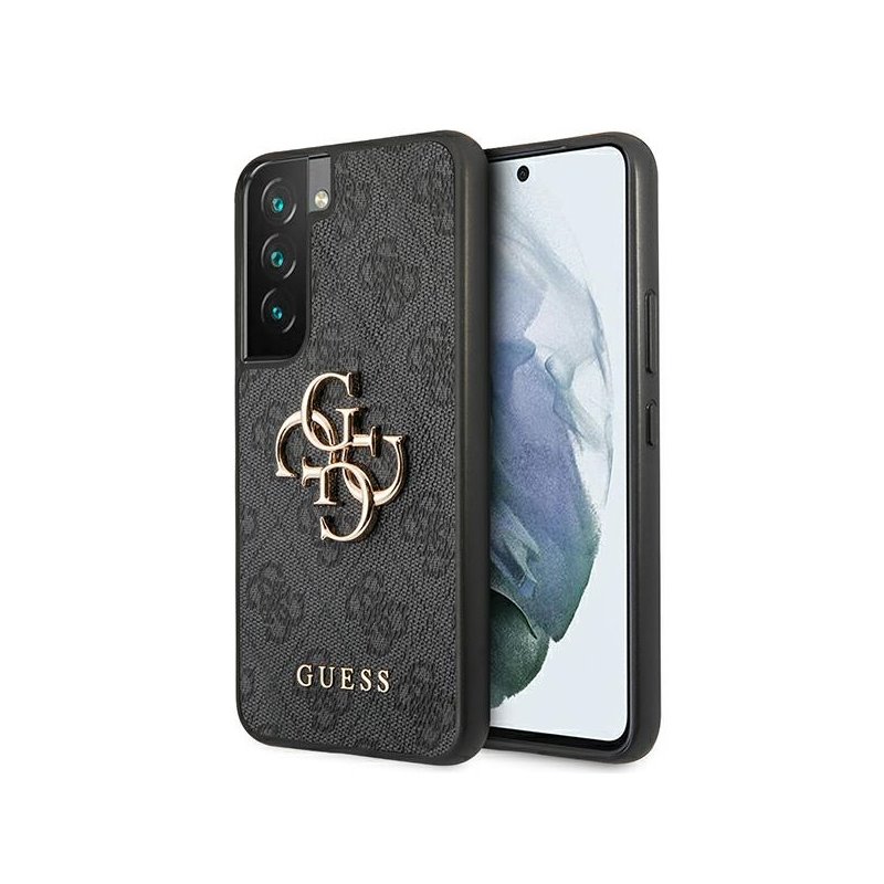 Guess Samsung Galaxy S22 grey hardcase 4G Big Metal Logo Guess Samsung Galaxy S22 grey hardcase 4G Big Metal Logo