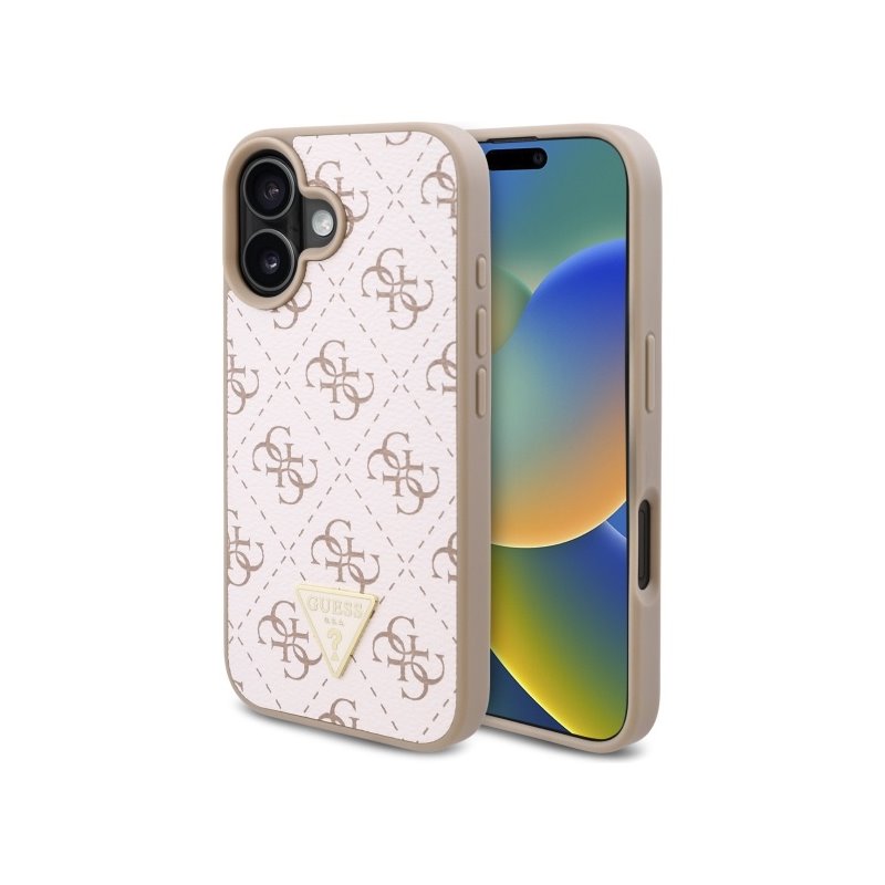 Guess iPhone 16 white hardcase New 4G Triangle Guess iPhone 16 white hardcase New 4G Triangle