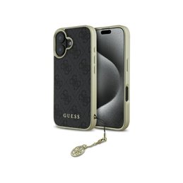 Guess iPhone 16 black hardcase 4G Charms Collection