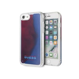 Guess iPhone 7/8/SE 2020 red hardcase California Glow in the dark