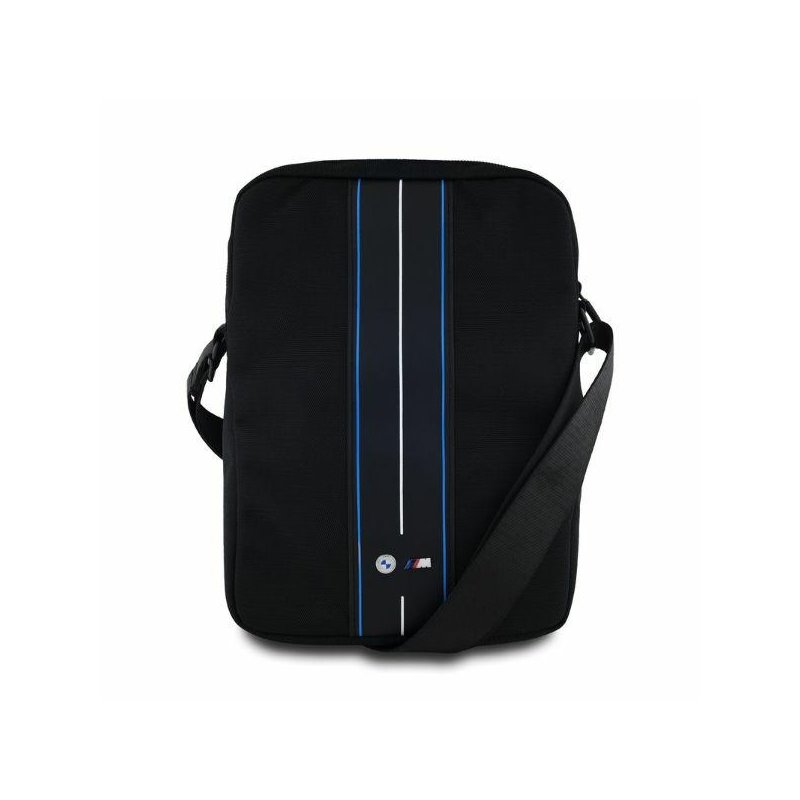 BMW Tablet Bag 10 black Nylon Blue Stripe BMW Tablet Bag 10 black Nylon Blue Stripe