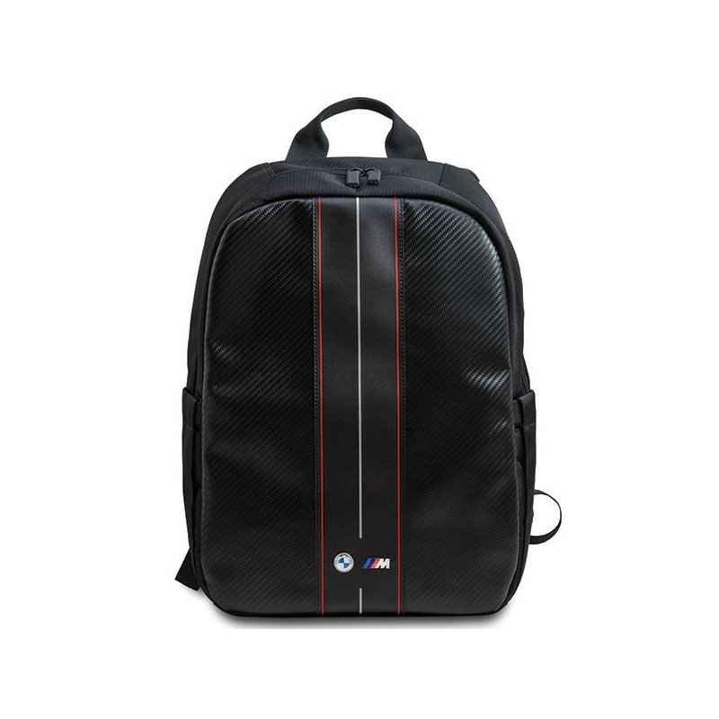 BMW Backpack 16 black Carbon Red Stripes BMW Backpack 16 black Carbon Red Stripes