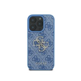 Guess iPhone 16 blue hardcase 4G Big Logo