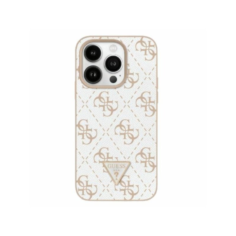 Guess iPhone 16 Pro white hardcase New 4G Triangle