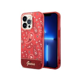 Guess iPhone 14 Pro Max red hardcase Bandana Paisley