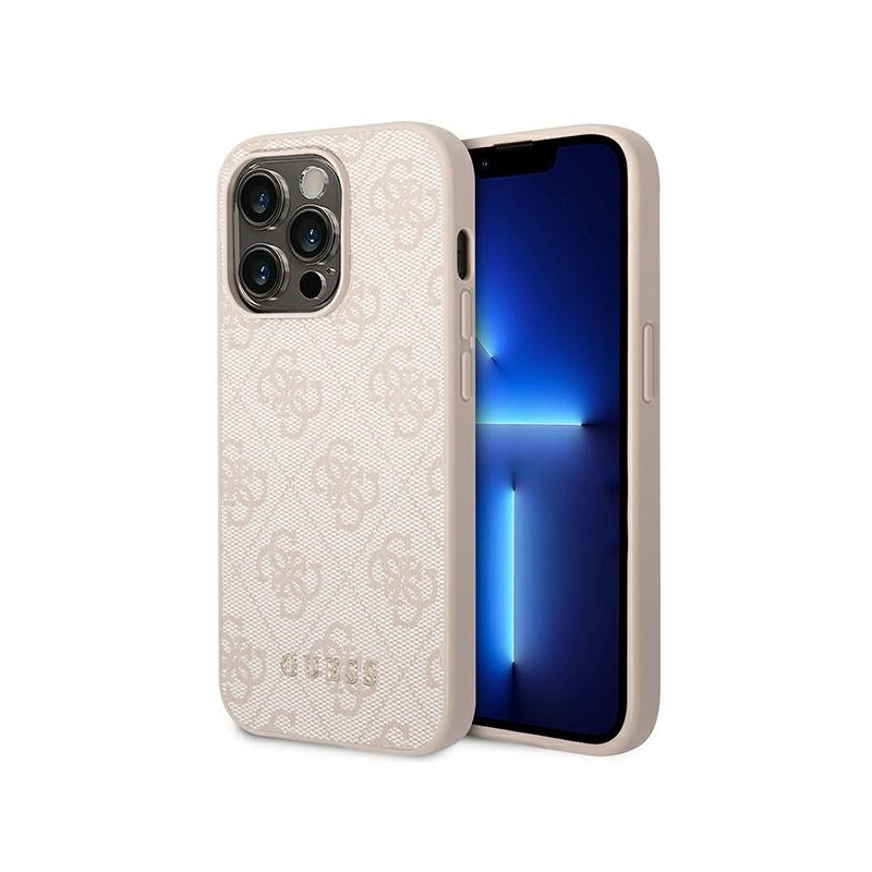 Guess iPhone 14 Pro Max pink hardcase 4G Metal Gold Logo Guess iPhone 14 Pro Max pink hardcase 4G Metal Gold Logo