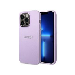 Guess iPhone 14 Pro purple Saffiano Strap