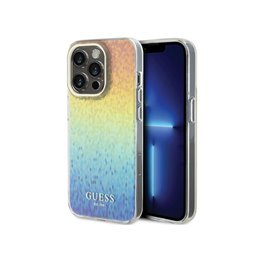 Guess iPhone 14 Pro hardcase IML Faceted Mirror Disco Iridescent