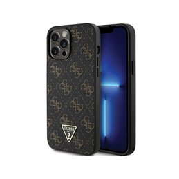 Guess iPhone 13 Pro Max black hardcase 4G Triangle Metal Logo