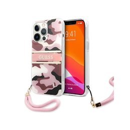 Guess iPhone 13 Pro Max pink hardcase Camo Strap Collection