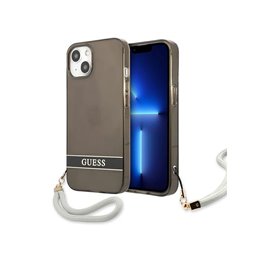 Guess iPhone 13 mini black hardcase Translucent Stap