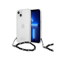 Guess iPhone 13 Transparent hardcase Black Pearl