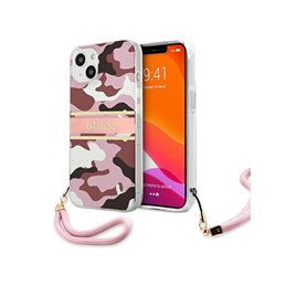 Guess iPhone 13 pink hardcase Camo Strap Collection