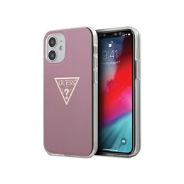Guess iPhone 12 mini pink hardcase Metallic Collection