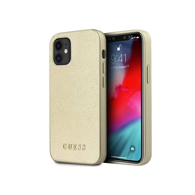 Guess iPhone 12 mini gold hardcase Iridescent
