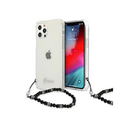 Guess iPhone 12/12 Pro Transparent hardcase Black Pearl
