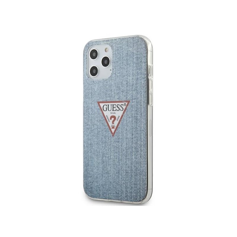 Guess iPhone 12 Pro Max light blue hardcase Jeans Collection Guess iPhone 12 Pro Max light blue hardcase Jeans Collection