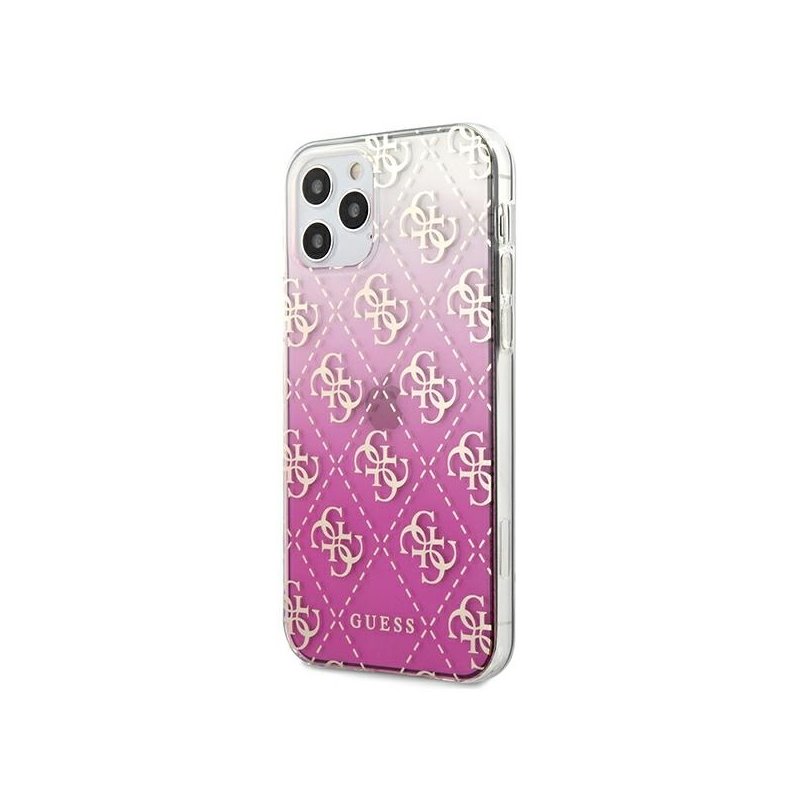Guess iPhone 12 Pro Max pink hardcase 4G Gradient