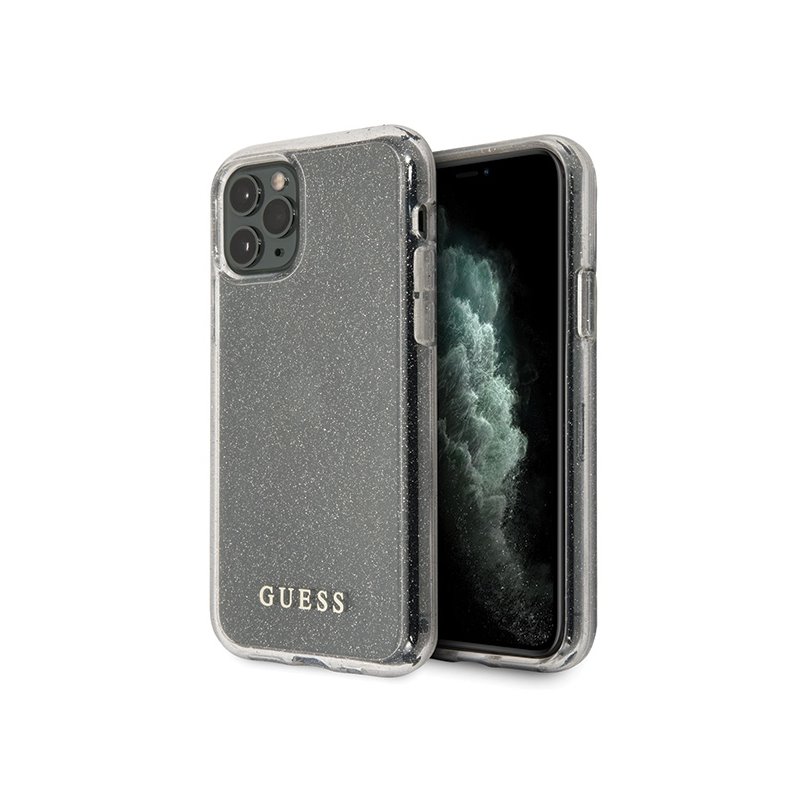 Guess iPhone 11 Pro Max silver hardcase Glitter
