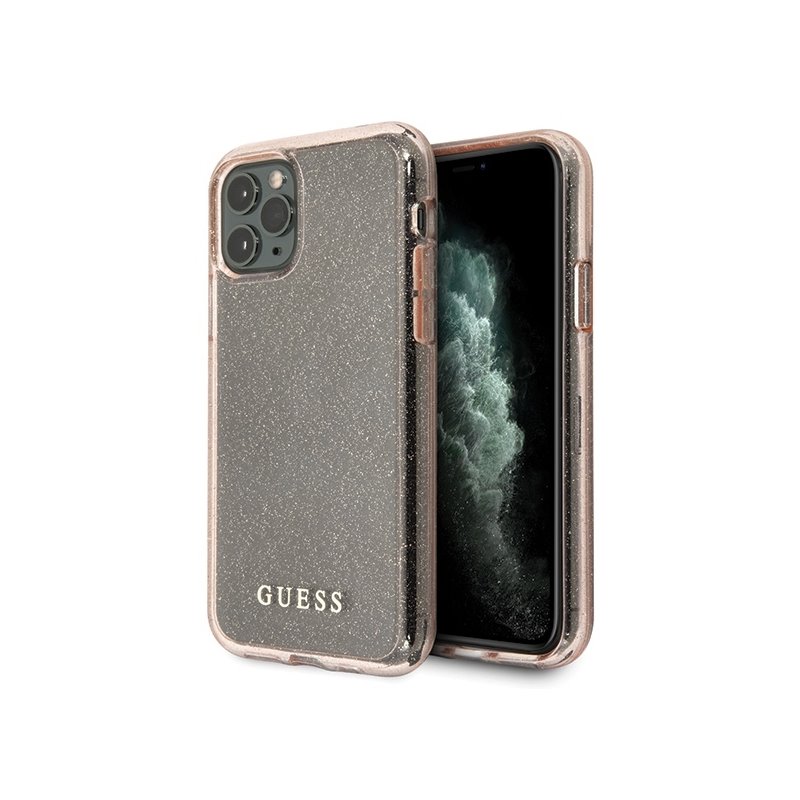 Guess iPhone 11 Pro Max pink hardcase Glitter