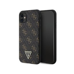Guess iPhone Xr/11 black hardcase 4G Triangle Metal Logo