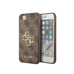 Guess iPhone 7/8/SE 2020/SE 2022 brown hardcase 4G Big Metal Logo