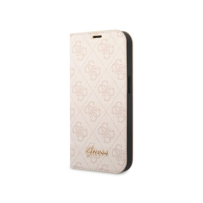 Guess iPhone 14 Pro Max pink book 4G Vintage Gold Logo