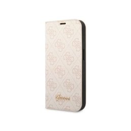 Guess iPhone 14 Plus/15 Plus pink book 4G Vintage Gold Logo