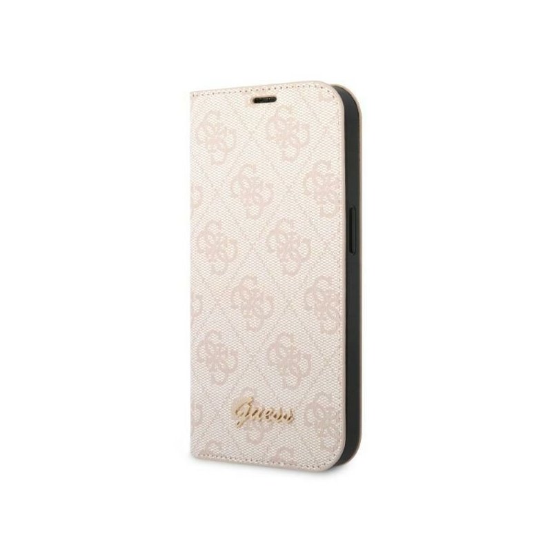 Guess iPhone 14 Pro pink book 4G Vintage Gold Logo Guess iPhone 14 Pro pink book 4G Vintage Gold Logo