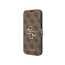 Guess iPhone 13 Pro Max brown book 4G Big Metal Logo