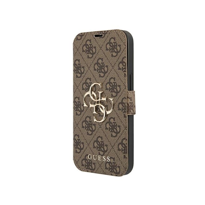Guess iPhone 13 Pro Max brown book 4G Big Metal Logo