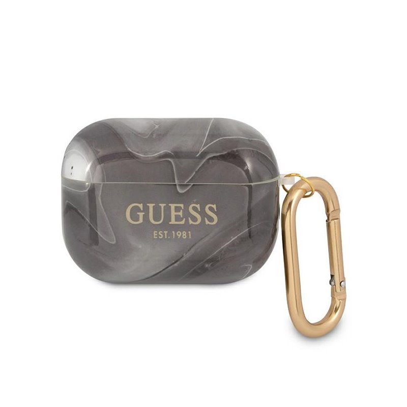 Guess AirPods Pro cover black Marble Collection