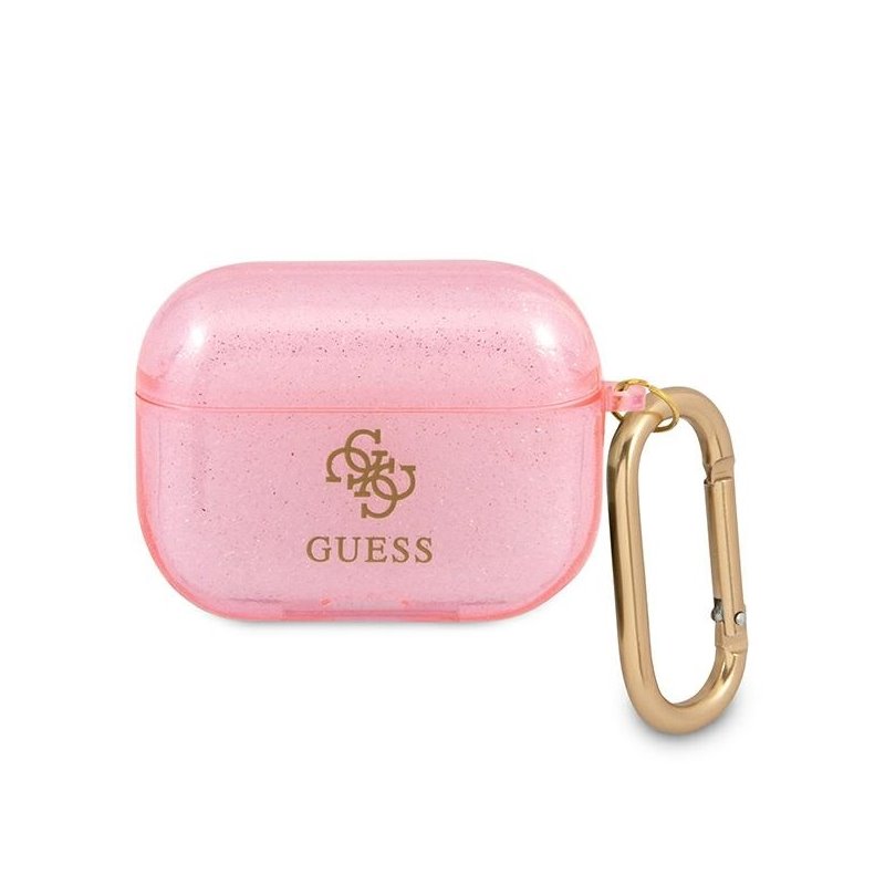 Guess AirPods Pro cover pink Glitter Collection