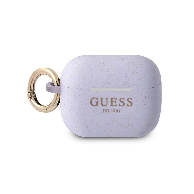 Guess AirPods Pro cover purple Silicone Glitter Guess AirPods Pro cover purple Silicone Glitter