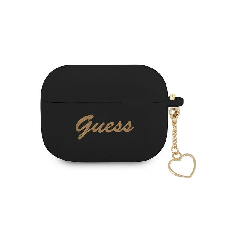 Guess AirPods Pro cover black Silicone Charm Heart Collection Guess AirPods Pro cover black Silicone Charm Heart Collection
