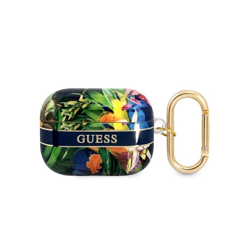 Guess AirPods Pro cover blue Flower Strap Collection Guess AirPods Pro cover blue Flower Strap Collection