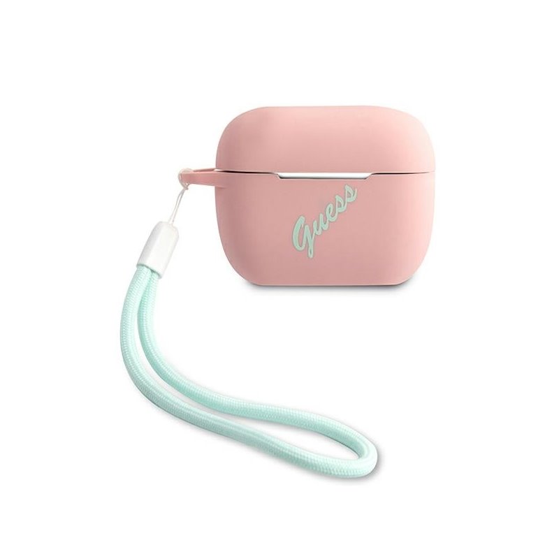 Guess AirPods Pro cover pink green Silicone Vintage