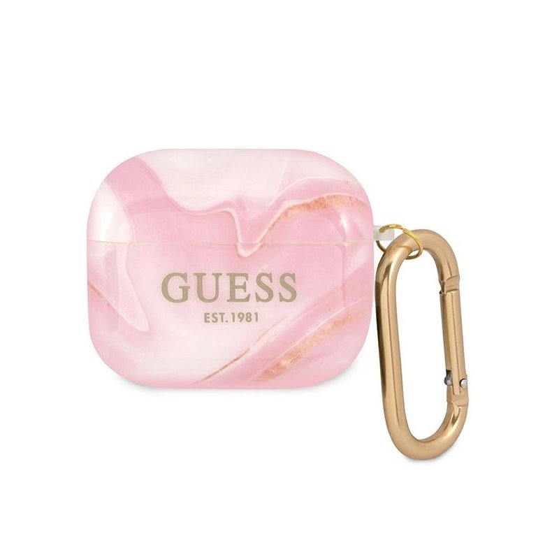 Guess AirPods 3 cover pink Marble Collection