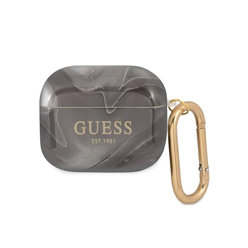 Guess AirPods 3 cover black Marble Collection Guess AirPods 3 cover black Marble Collection